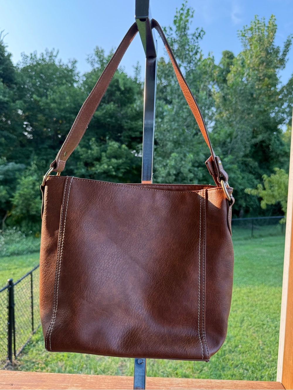 Montana West Women's Large Leather Shoulder Bag